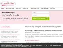 Tablet Screenshot of deschrijfster.nl